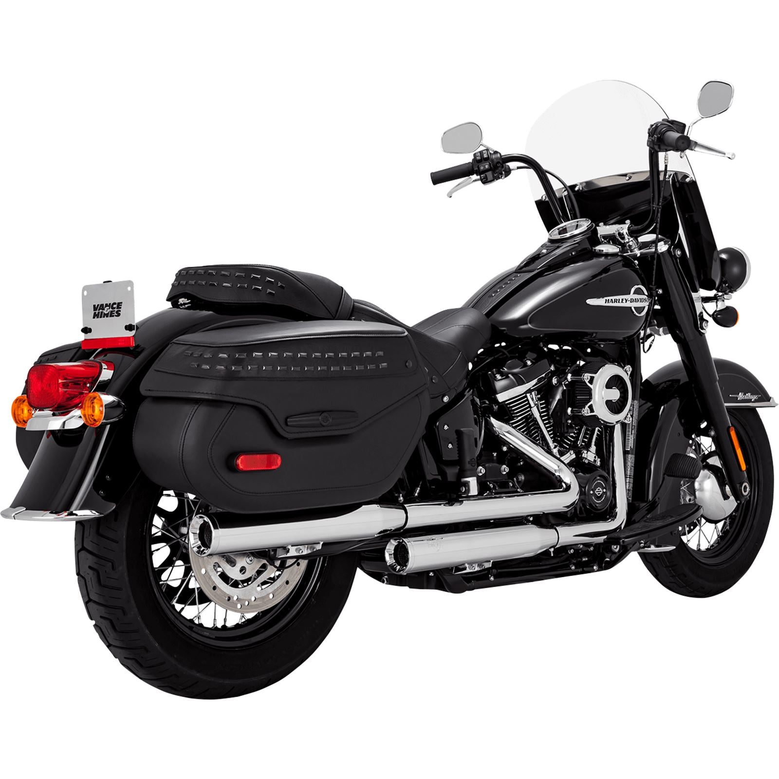 Vance And Hines Eliminator 300 Slip-On Mufflers - Chrome for Harley-Davidson 16316_1104895