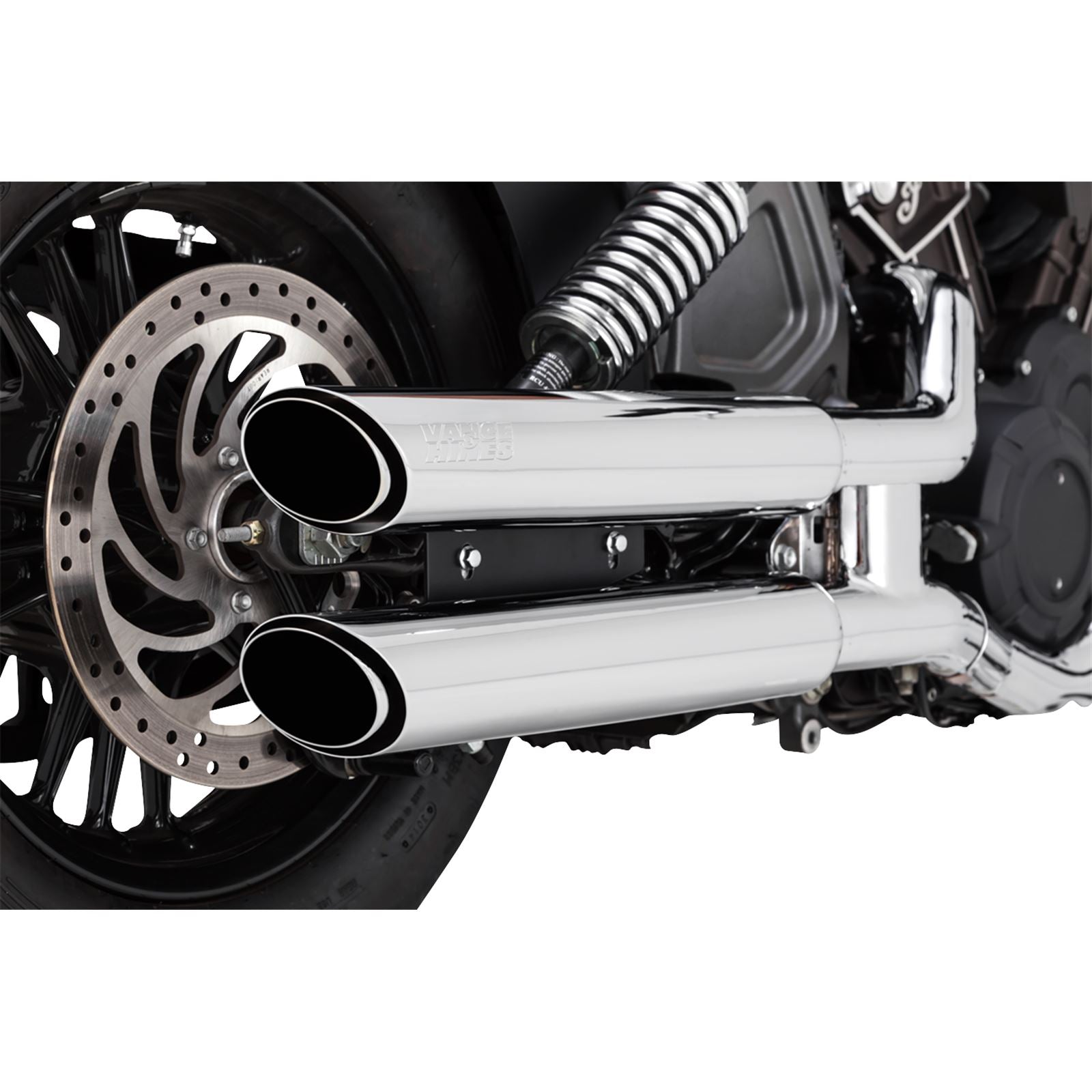Vance And Hines 3" Twin Slash Slip-On Mufflers - Chrome for Indian 18323_1104965