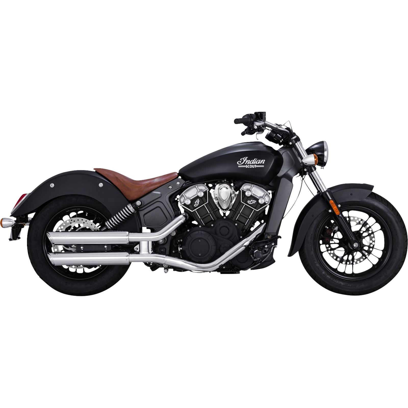 Vance And Hines 3" Twin Slash Slip-On Mufflers - Chrome for Indian 18323_1104966