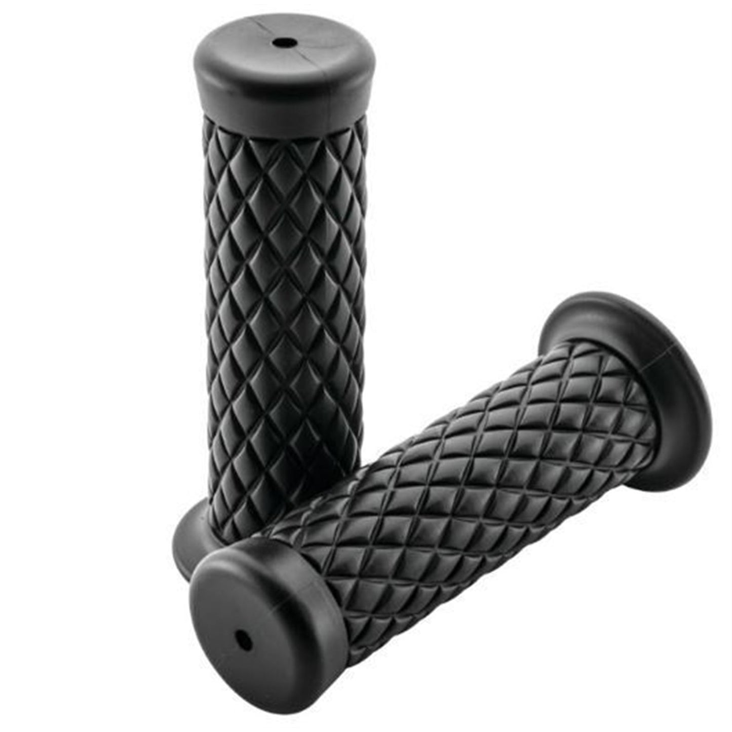 Biker's Choice Ol' Skool Grips Quilted 1" - Black WLG-223-25/28-BK_946474