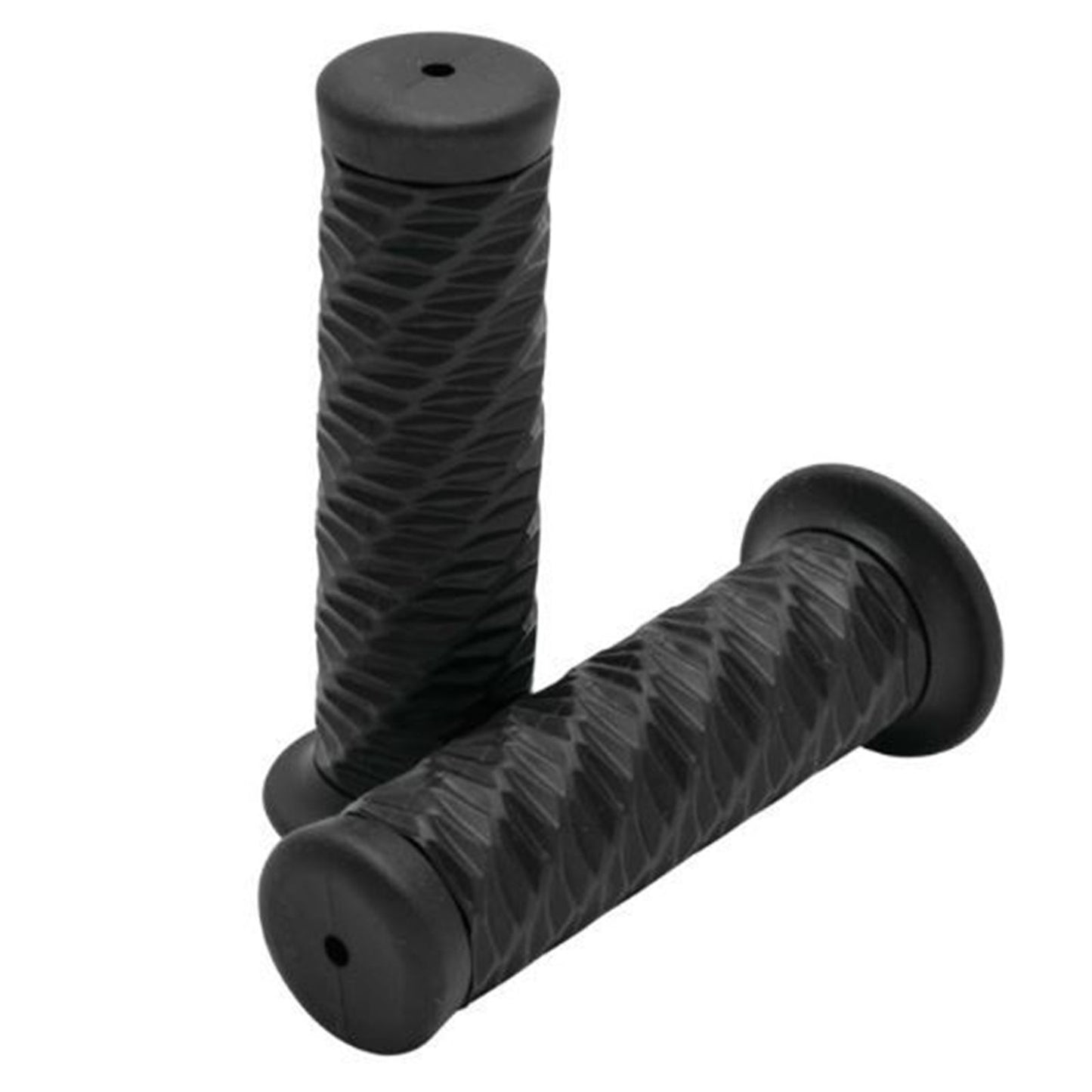 Biker's Choice Ol' Skool Grips Spiral 1" - Black WLG-233-25/28-BK_946476
