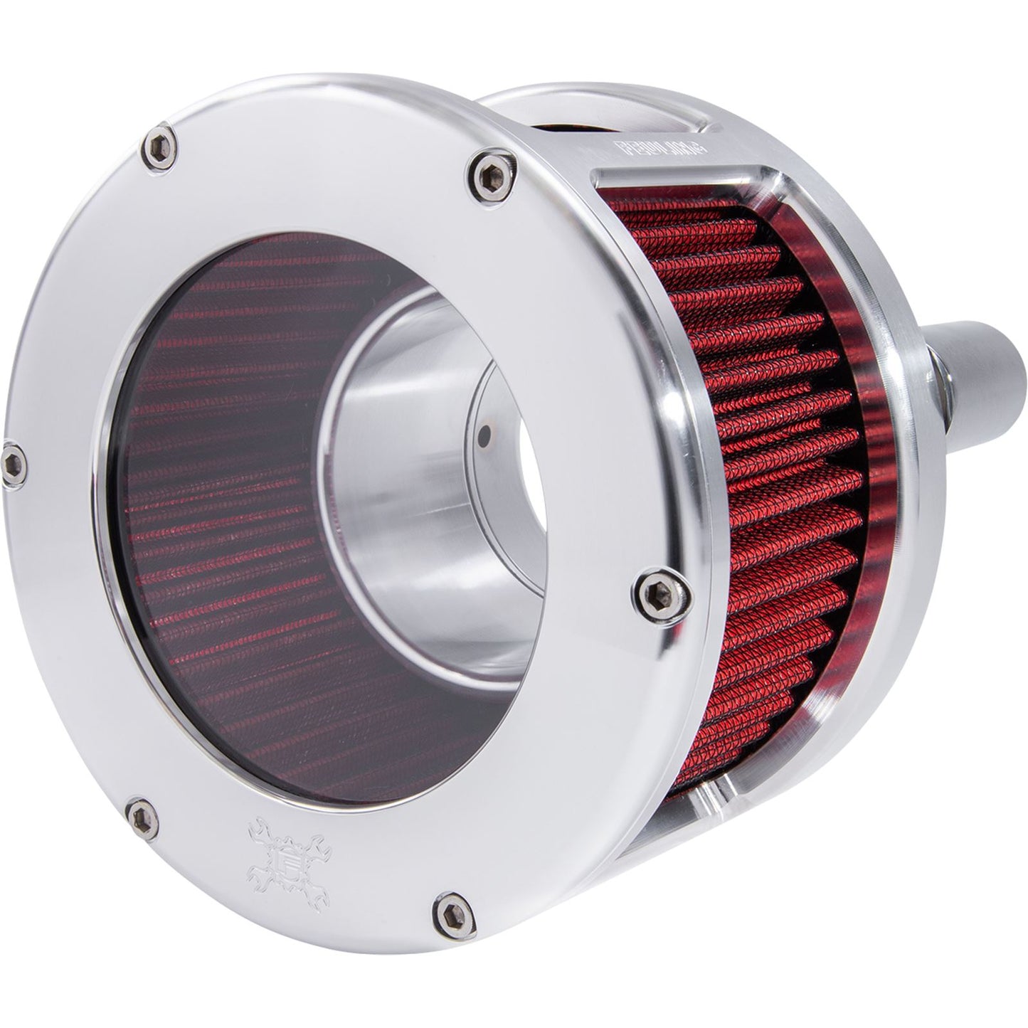 Feuling Air Cleaner - BA Race Series - Raw - Clear Cover - Red - M8 5422_1105907