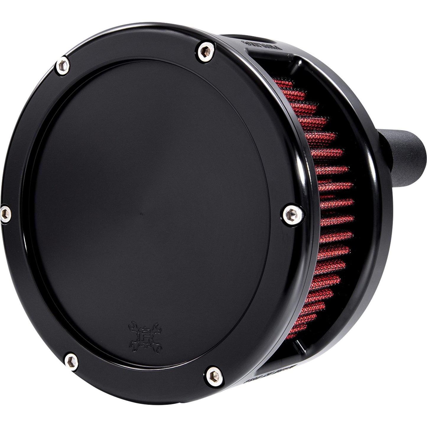 Feuling Air Cleaner - BA Series - Black - Solid Cover - Red - M8 5433_1105912