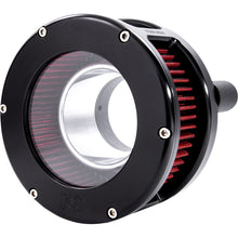 Feuling Air Cleaner - BA Series - Black - Clear Cover - Red - M8 5434_1105913