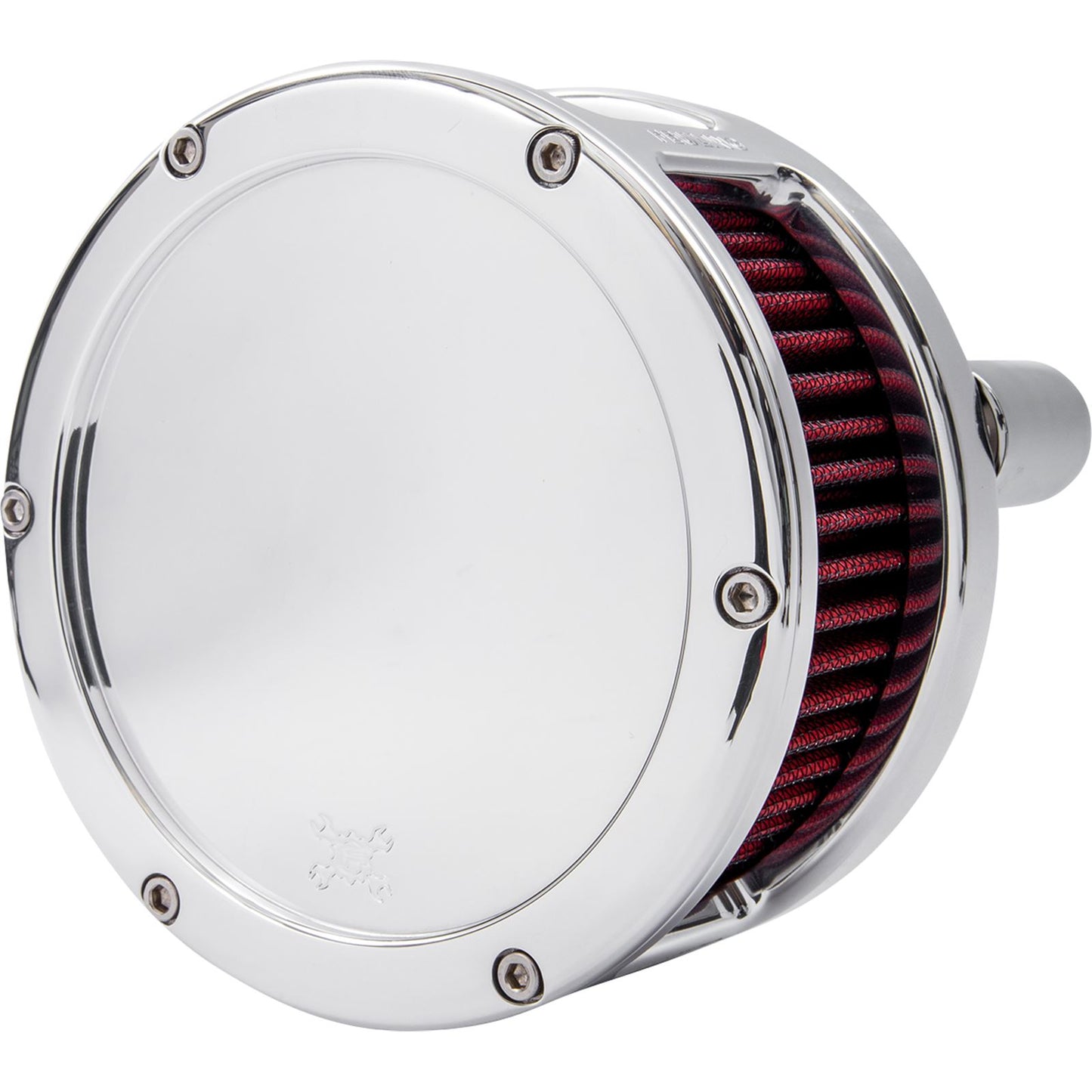 Feuling Air Cleaner - BA Series - Chrome - Solid Cover - Red - M8 5437_1105914