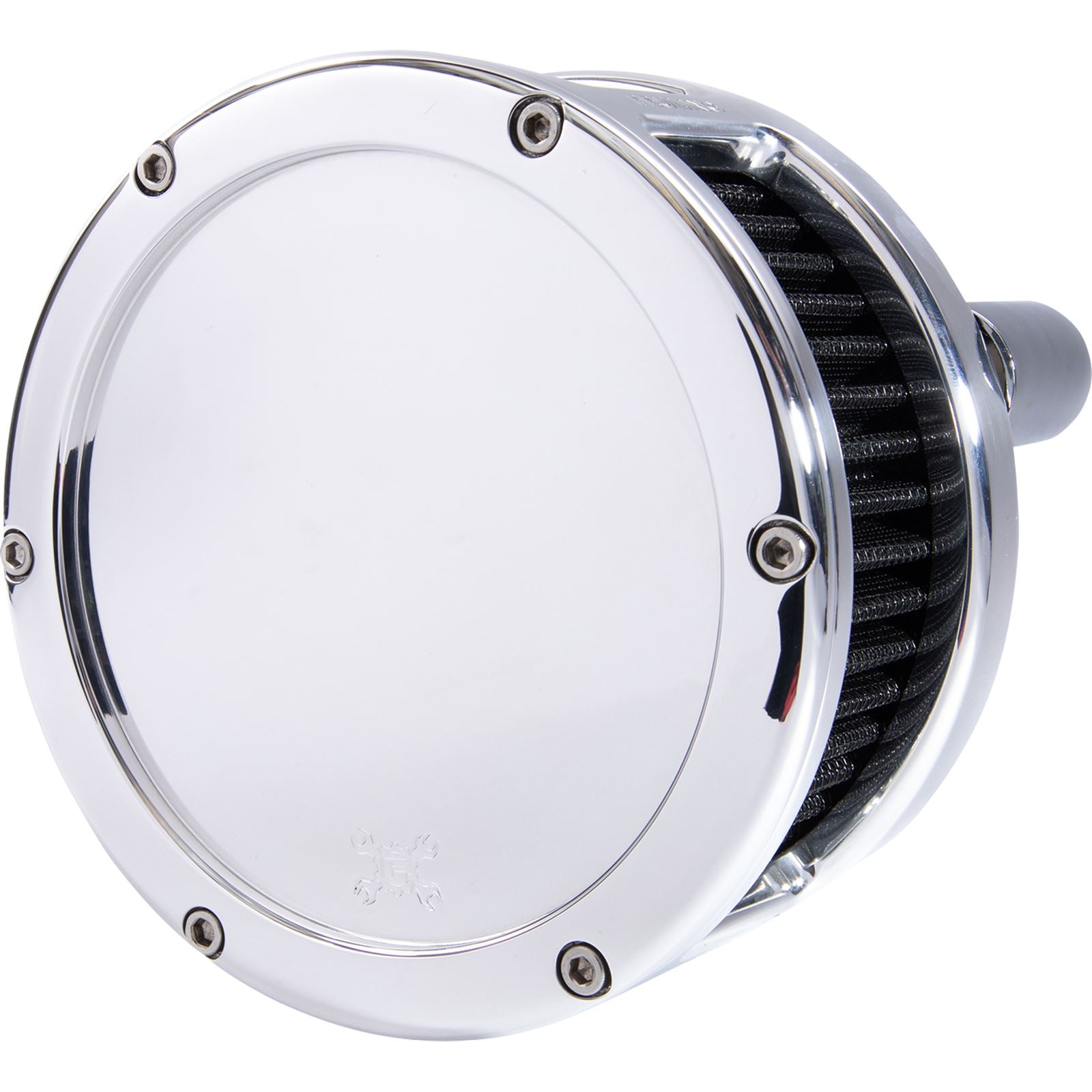 Feuling Air Cleaner - BA Series - Chrome - Solid Cover - Black - M8 5537_1105925