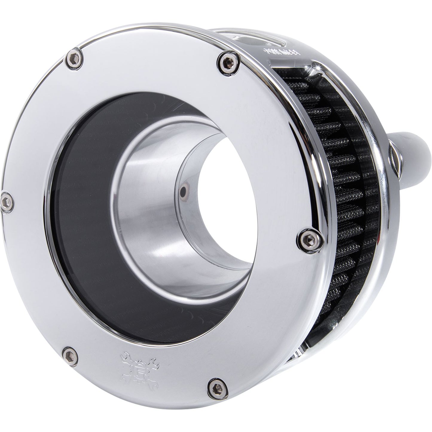Feuling Air Cleaner - BA Series - Chrome - Clear Cover - Black - M8 [MPN: 5538]_1105902