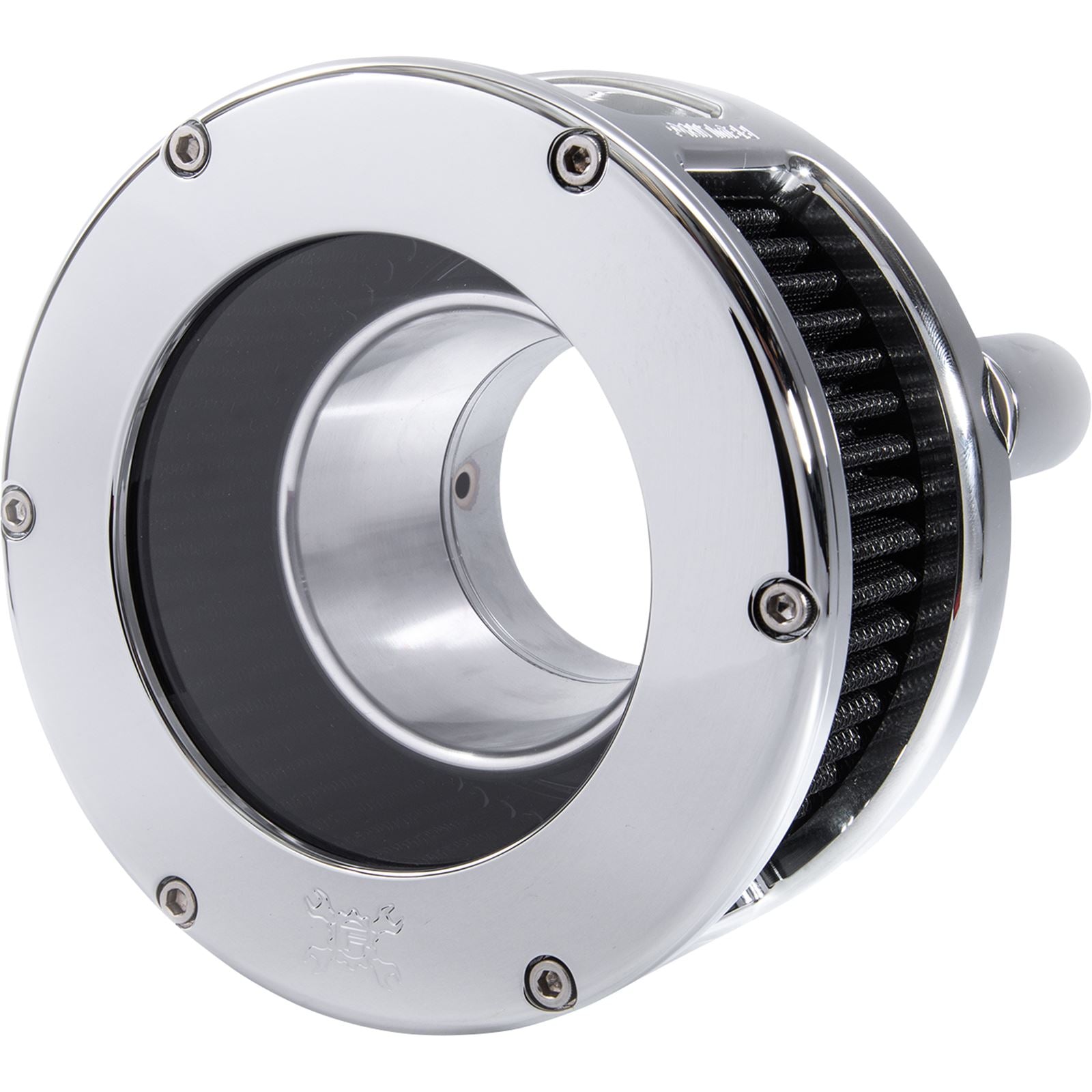 Feuling Air Cleaner - BA Series - Chrome - Clear Cover - Black - M8 [MPN: 5538]_1105902