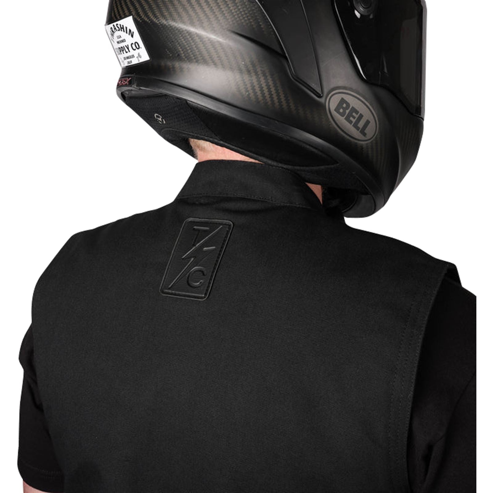 Thrashin Supply Company Nightrider v2 Riding Vest - Black - Medium [MPN: TMJ-12-09]_1105176
