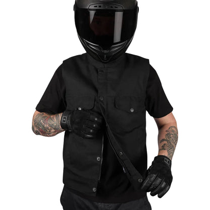 Thrashin Supply Company Nightrider v2 Riding Vest - Black - Medium [MPN: TMJ-12-09]_1105195