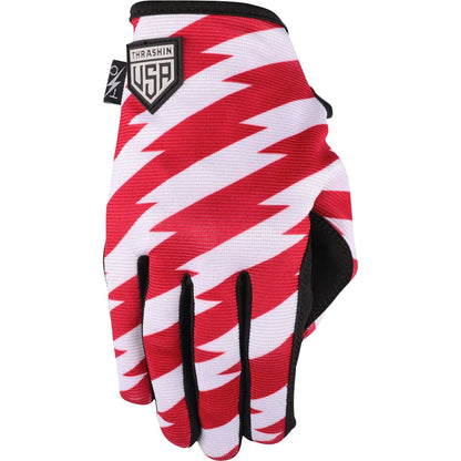 Thrashin Supply Company Stars & Bolts Stealth Gloves - Red/White/Blue_1104080