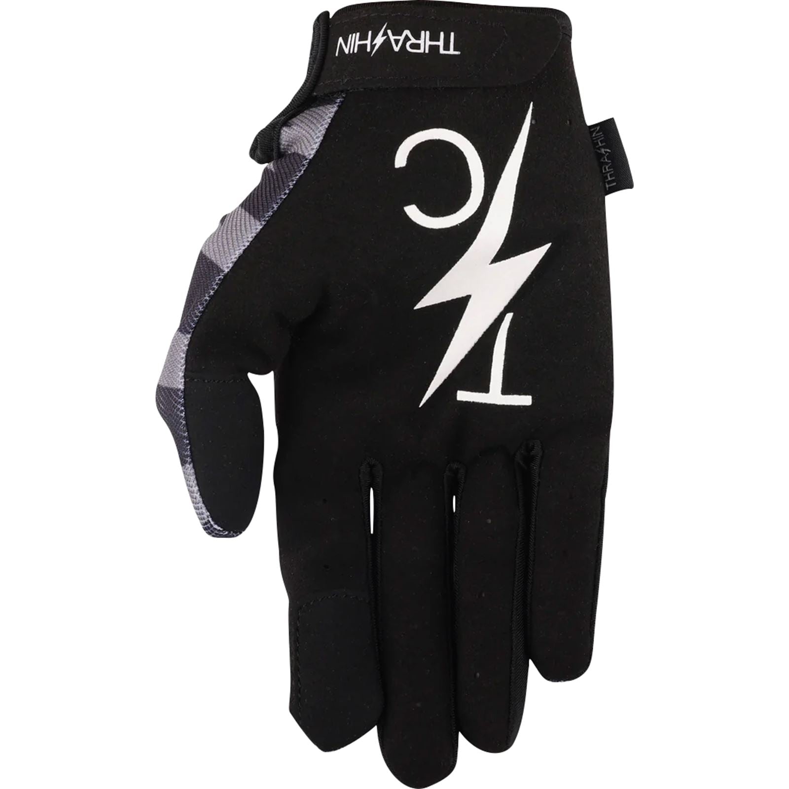 Thrashin Supply Company Stars & Bolts Stealth Gloves - Black/Gray - 2XL [MPN: SV1-13-12]_1104134