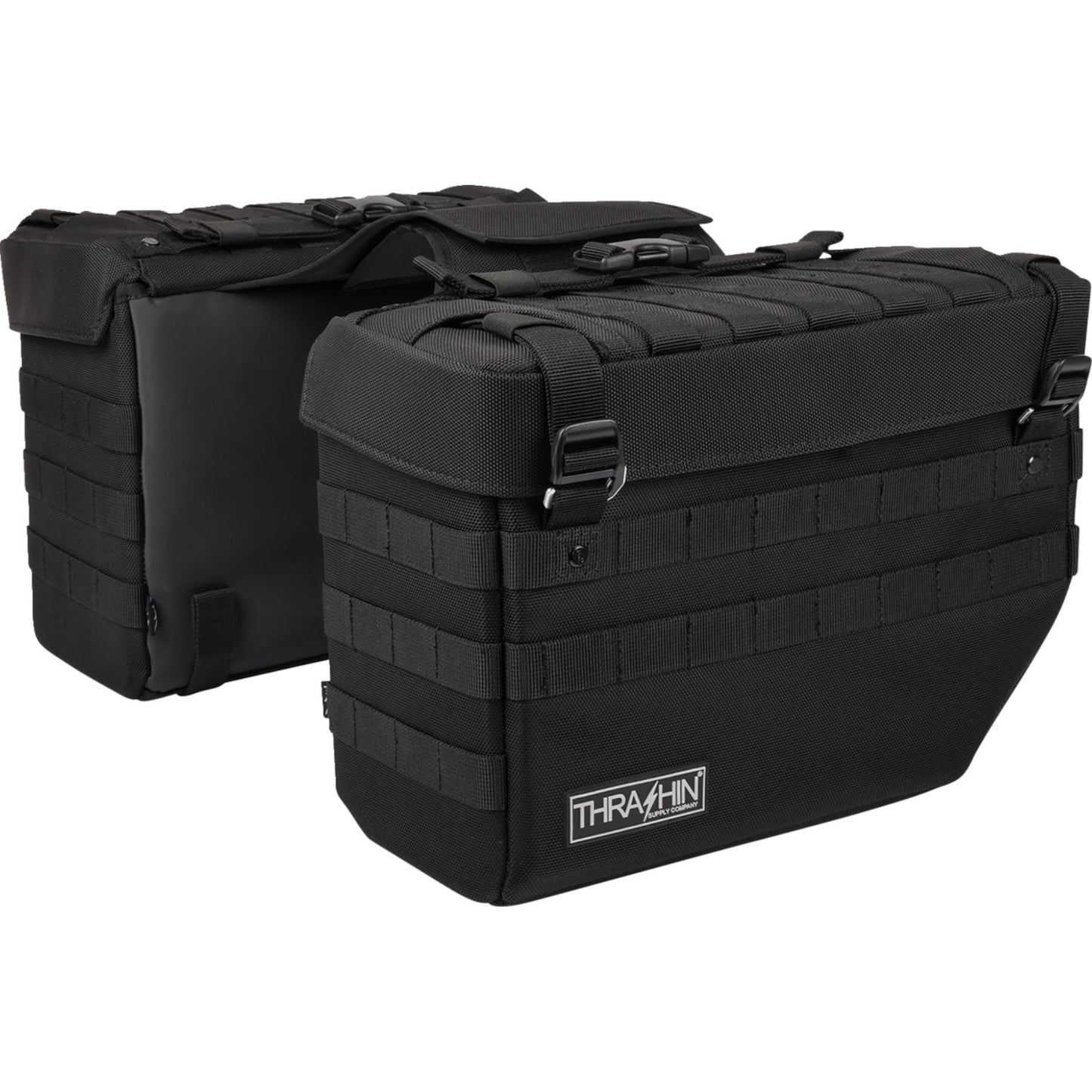 Thrashin Supply Company Expedition Saddlebags - Black [MPN: TSB-008]_1166950