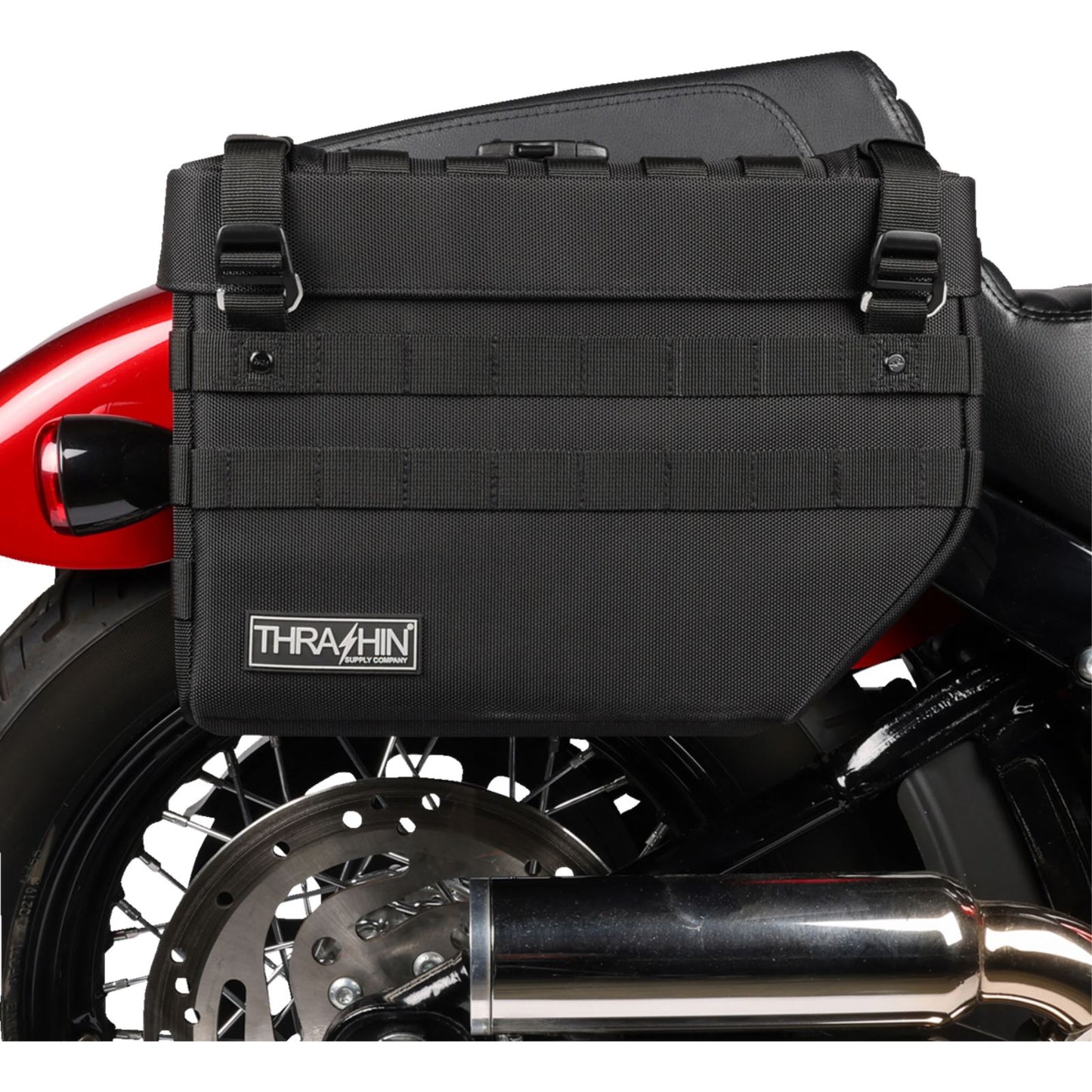 Thrashin Supply Company Expedition Saddlebags - Black [MPN: TSB-008]_1166952