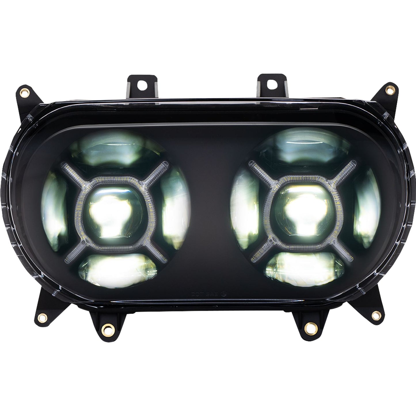 Custom Dynamics LED Headlight - Black fits Harley-Davidson Road Glide CD-RG-H-B_1130605