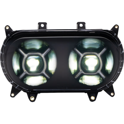 Custom Dynamics LED Headlight - Black fits Harley-Davidson Road Glide CD-RG-H-B_1130605