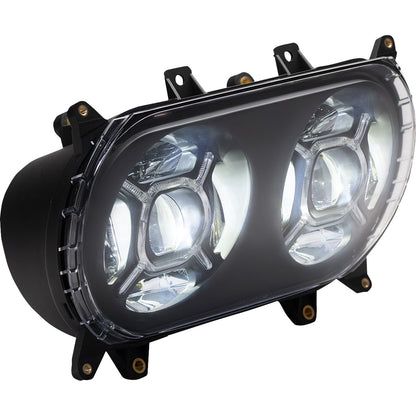 Custom Dynamics LED Headlight - Black fits Harley-Davidson Road Glide CD-RG-H-B_1130606
