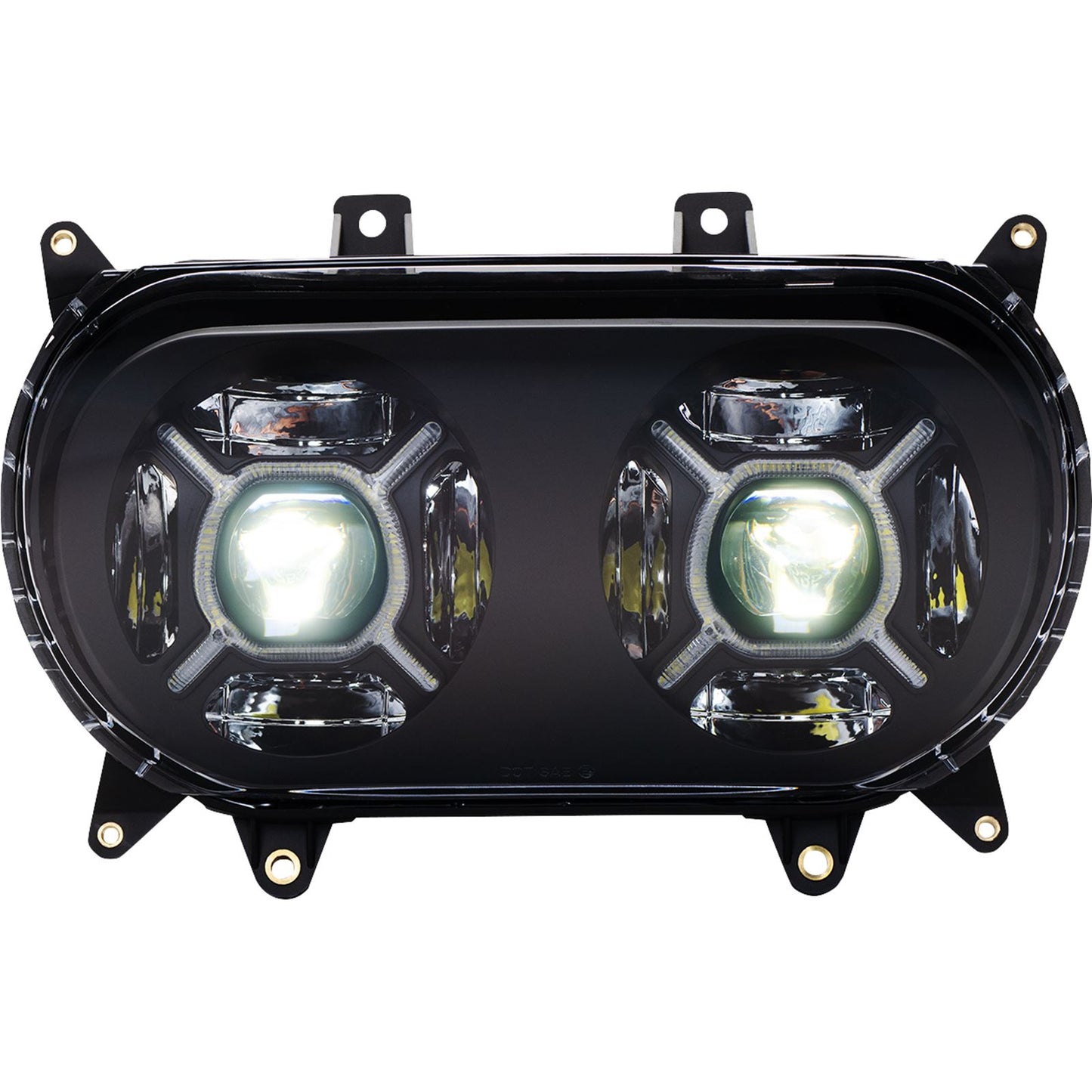 Custom Dynamics LED Headlight - Black fits Harley-Davidson Road Glide CD-RG-H-B_1130608