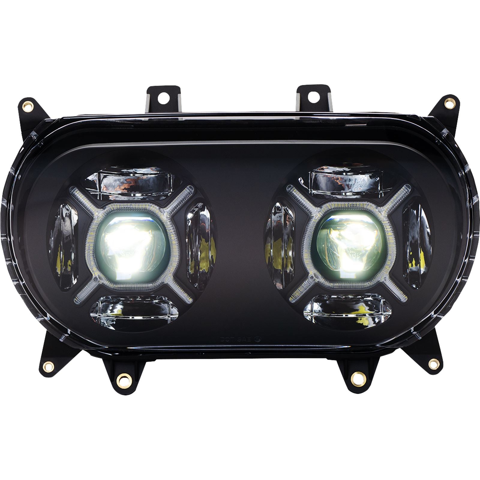 Custom Dynamics LED Headlight - Black fits Harley-Davidson Road Glide CD-RG-H-B_1130608
