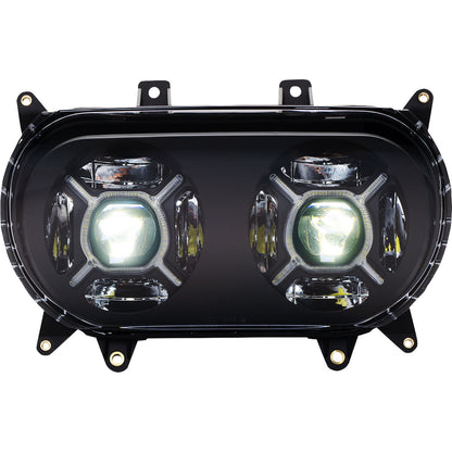 Custom Dynamics LED Headlight - Black fits Harley-Davidson Road Glide CD-RG-H-B_1130608