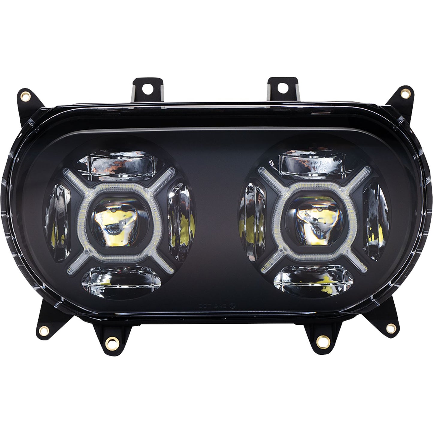 Custom Dynamics LED Headlight - Black fits Harley-Davidson Road Glide CD-RG-H-B_1130609