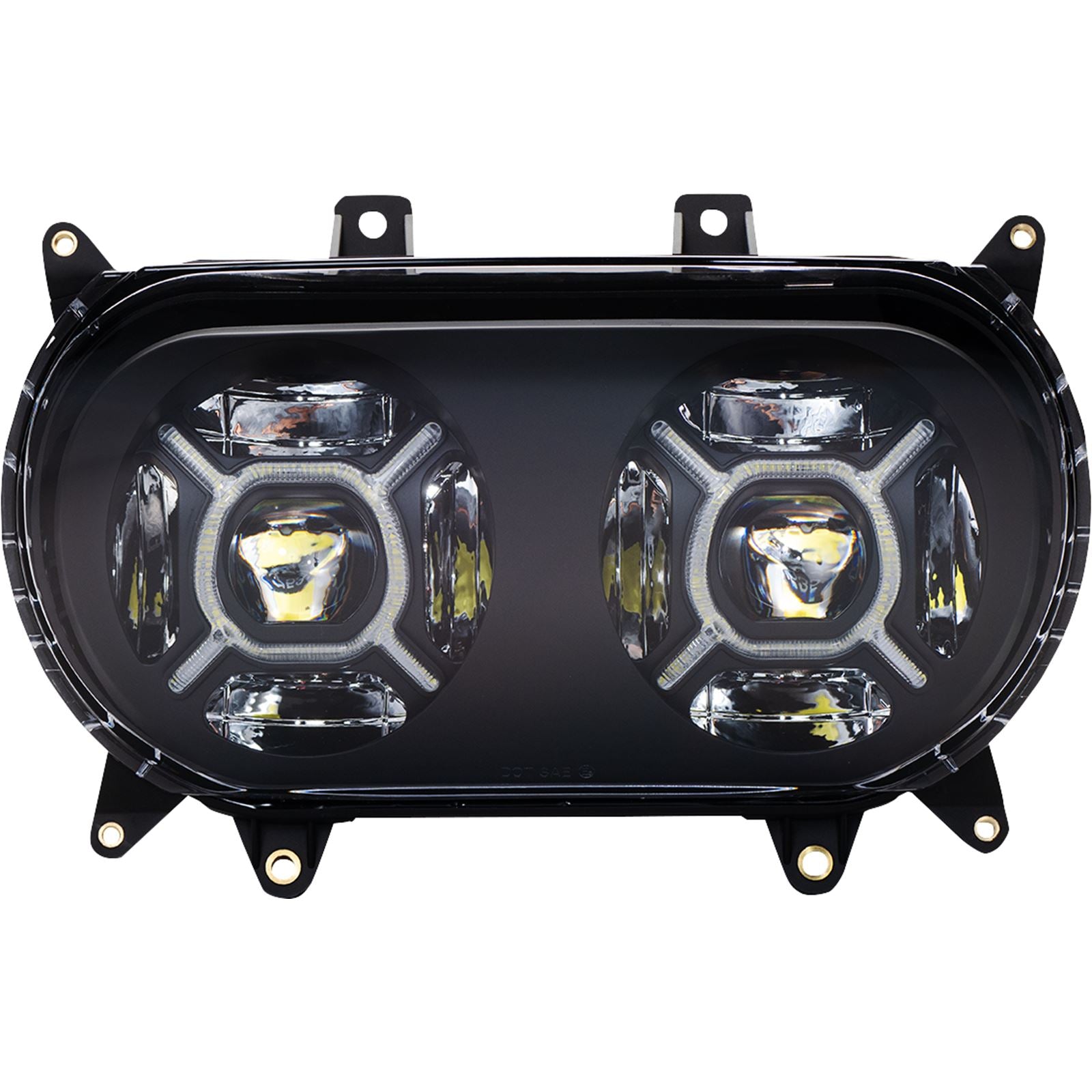 Custom Dynamics LED Headlight - Black fits Harley-Davidson Road Glide CD-RG-H-B_1130609