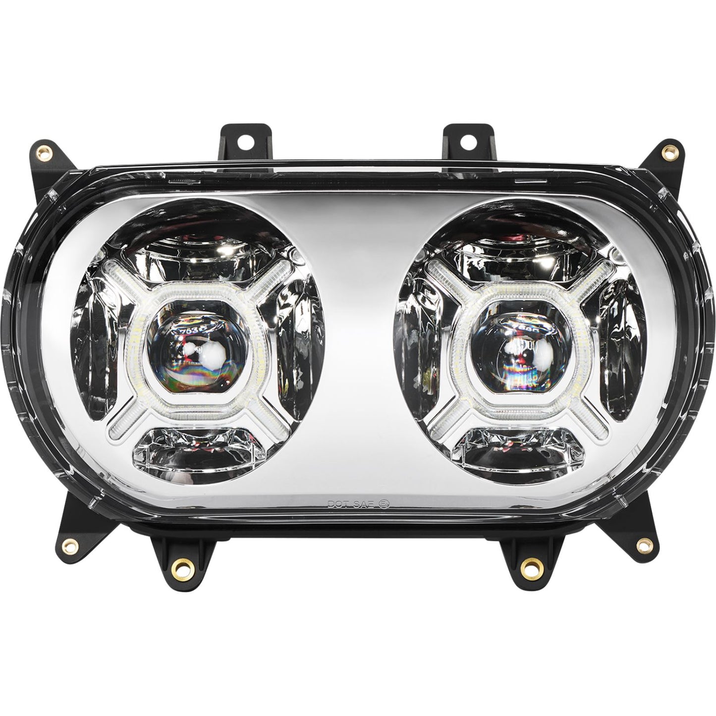 Custom Dynamics LED Headlight - Chrome fits Harley-Davidson Road Glide CD-RG-H-C_1146581