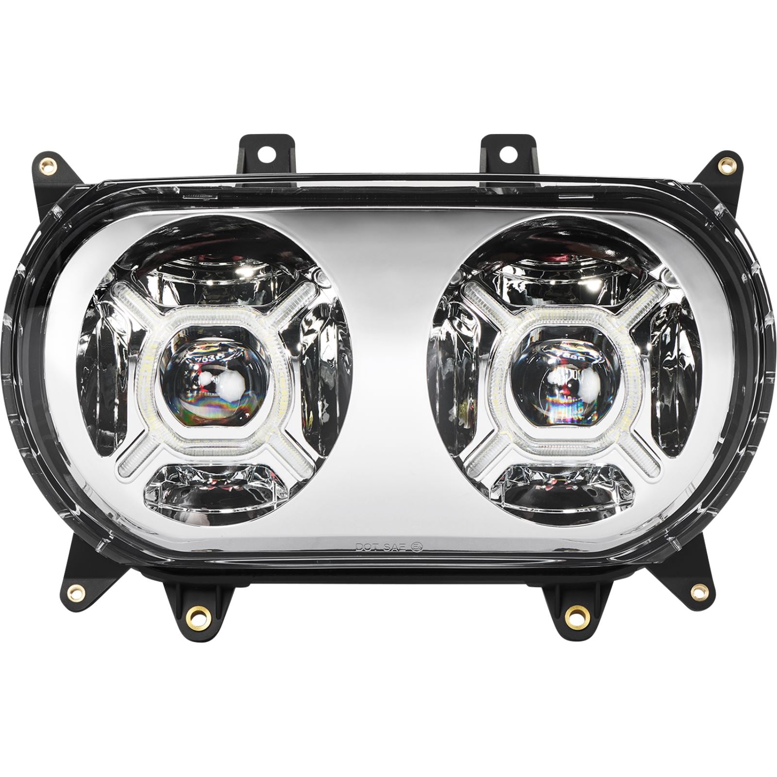 Custom Dynamics LED Headlight - Chrome fits Harley-Davidson Road Glide CD-RG-H-C_1146581