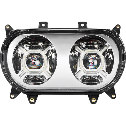 Custom Dynamics LED Headlight - Chrome fits Harley-Davidson Road Glide CD-RG-H-C_1146581