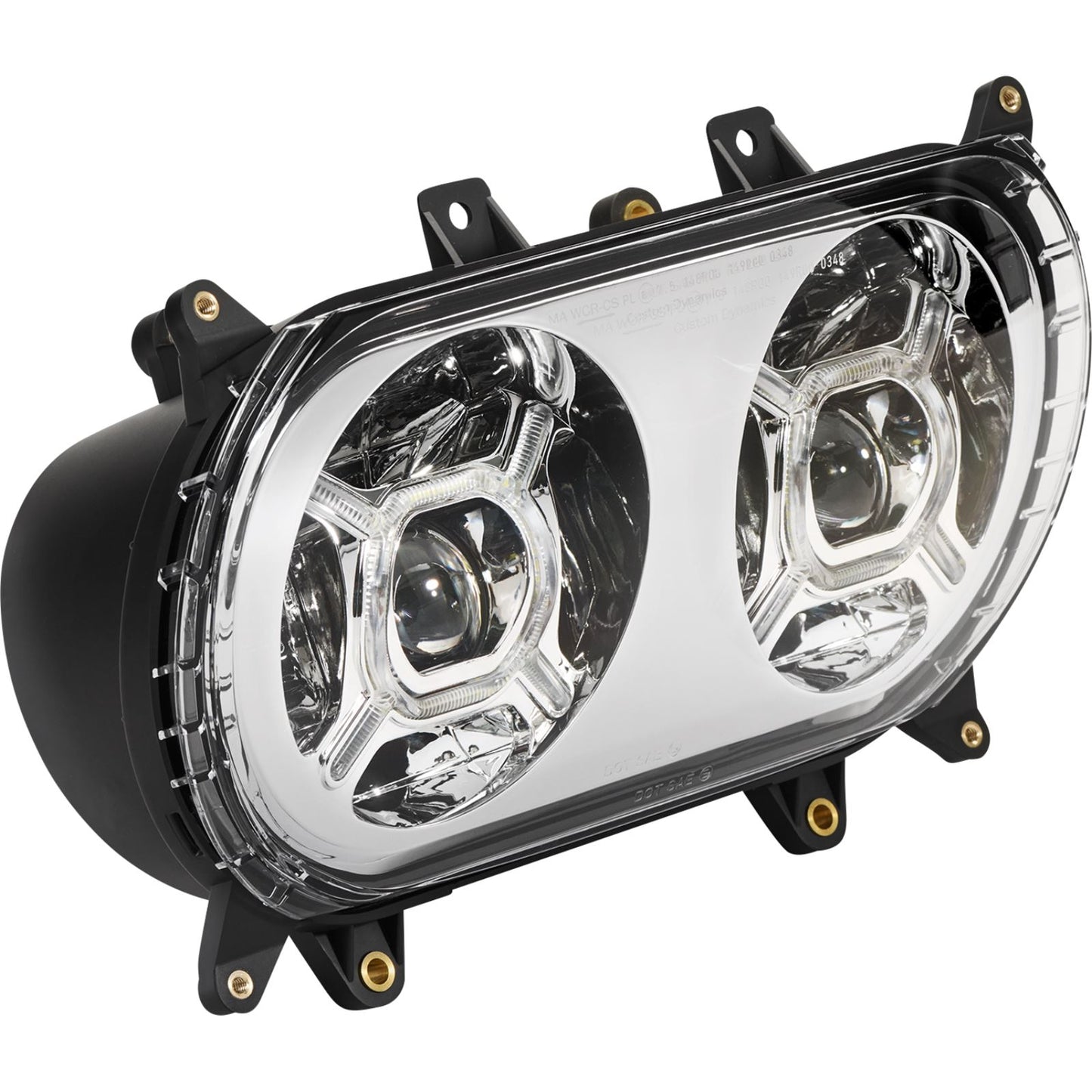 Custom Dynamics LED Headlight - Chrome fits Harley-Davidson Road Glide CD-RG-H-C_1146580