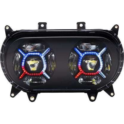 Custom Dynamics ProGLOW™ Headlight - Black fits Harley-Davidson Road Glide PG-RG-B_1130612