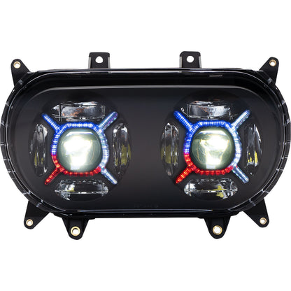 Custom Dynamics ProGLOW™ Headlight - Black fits Harley-Davidson Road Glide PG-RG-B_1130613