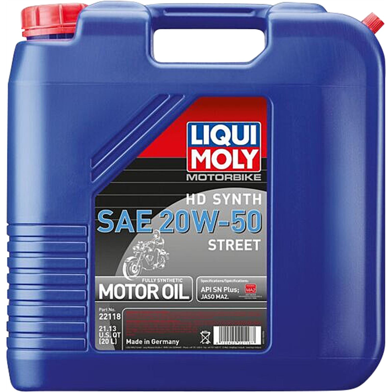 Liqui Moly H-D® Synthetic 4T Street Oil - 20W-50 - 20/Liter 22118_1105984