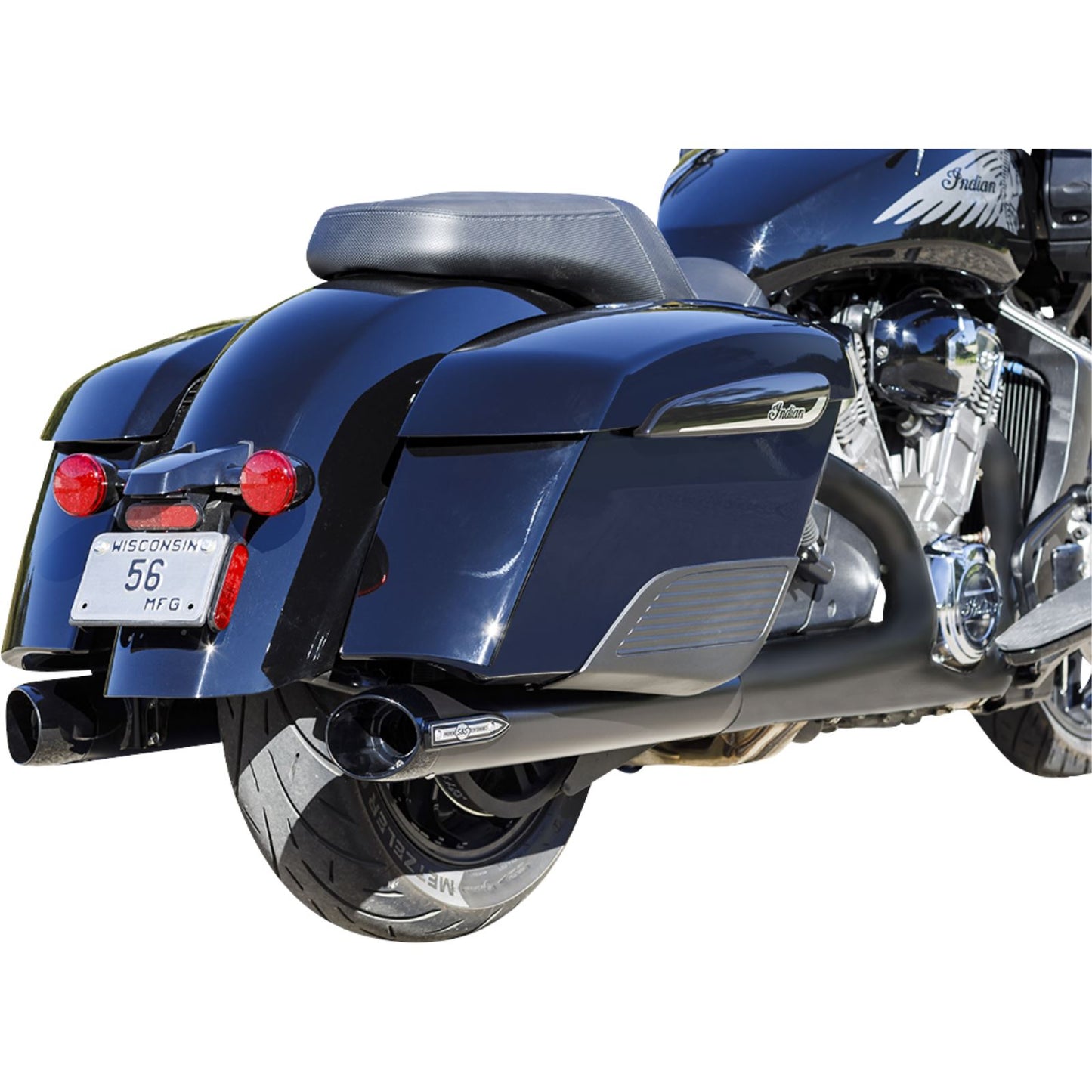 S&S Cycle Broadhead Slip-On Mufflers with Slash-Cut End Caps - Black 550-1075_1138981