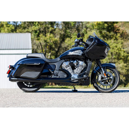 S&S Cycle Broadhead Slip-On Mufflers with Slash-Cut End Caps - Black 550-1075_1138964