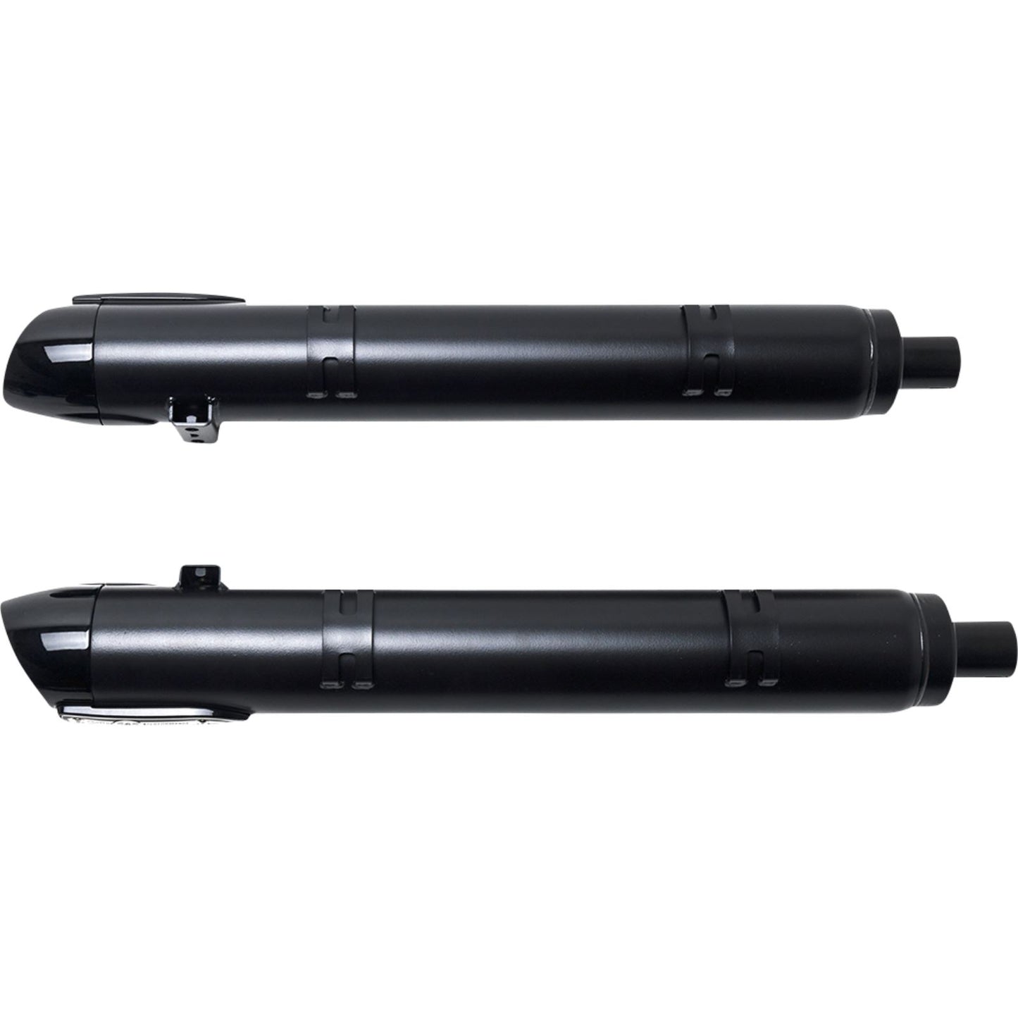 S&S Cycle Broadhead Slip-On Mufflers with Slash-Cut End Caps - Black 550-1075_1138972