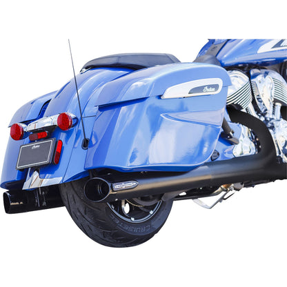 S&S Cycle Broadhead Slip-On Mufflers with Slash-Cut End Caps - Black 550-1075_1138974