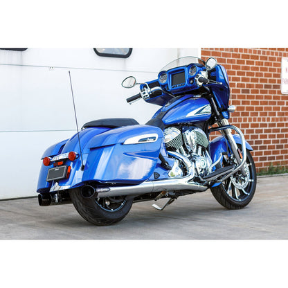 S&S Cycle Broadhead Slip-On Mufflers - with Slash-Cut End Caps - Chrome 550-1076_1138959