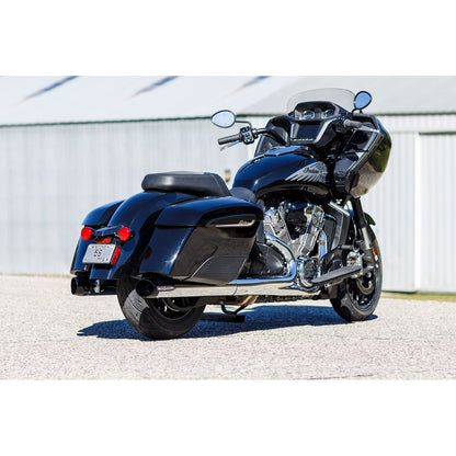 S&S Cycle Broadhead Slip-On Mufflers - with Slash-Cut End Caps - Chrome 550-1076_1138960