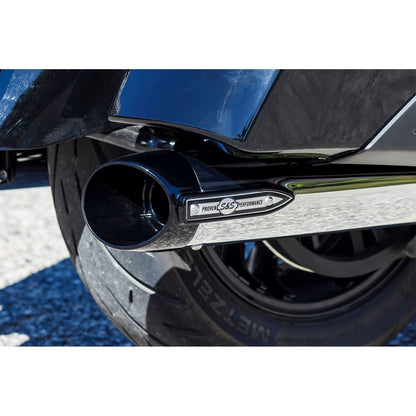 S&S Cycle Broadhead Slip-On Mufflers - with Slash-Cut End Caps - Chrome 550-1076_1138962