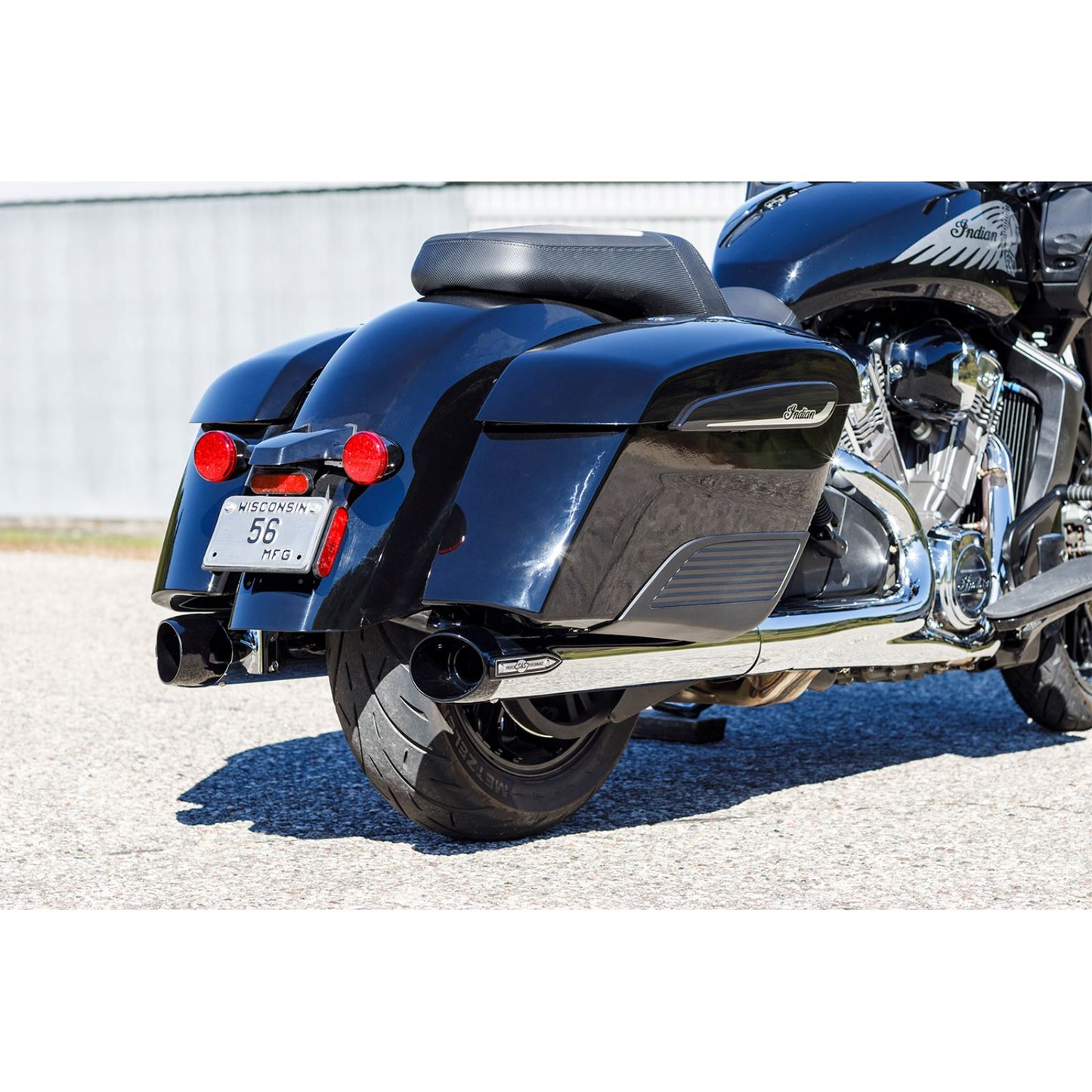 S&S Cycle Broadhead Slip-On Mufflers - with Slash-Cut End Caps - Chrome 550-1076_1138902