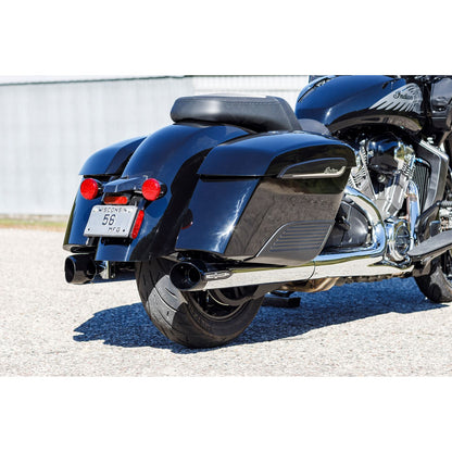 S&S Cycle Broadhead Slip-On Mufflers - with Slash-Cut End Caps - Chrome 550-1076_1138902