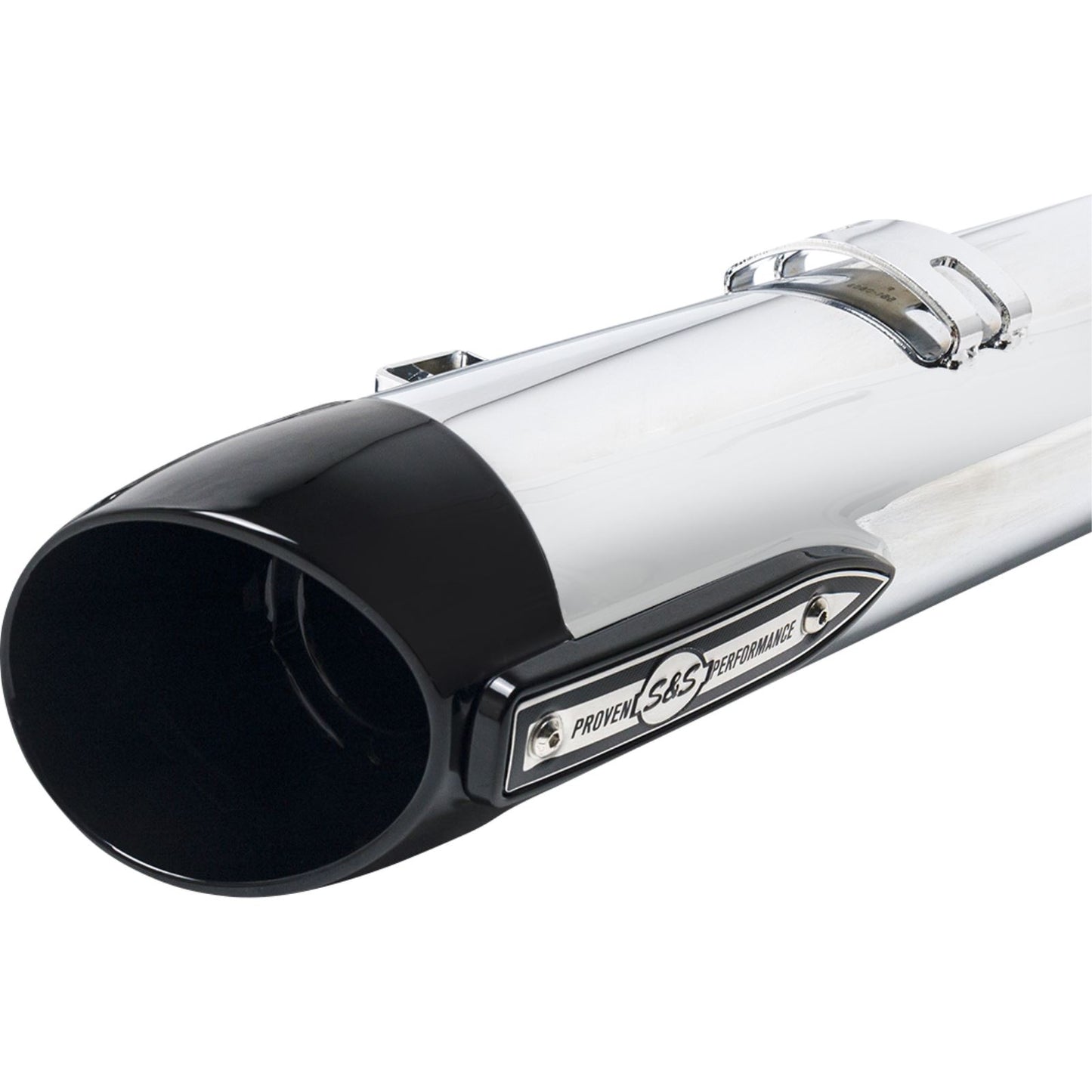 S&S Cycle Broadhead Slip-On Mufflers - with Slash-Cut End Caps - Chrome 550-1076_1138951