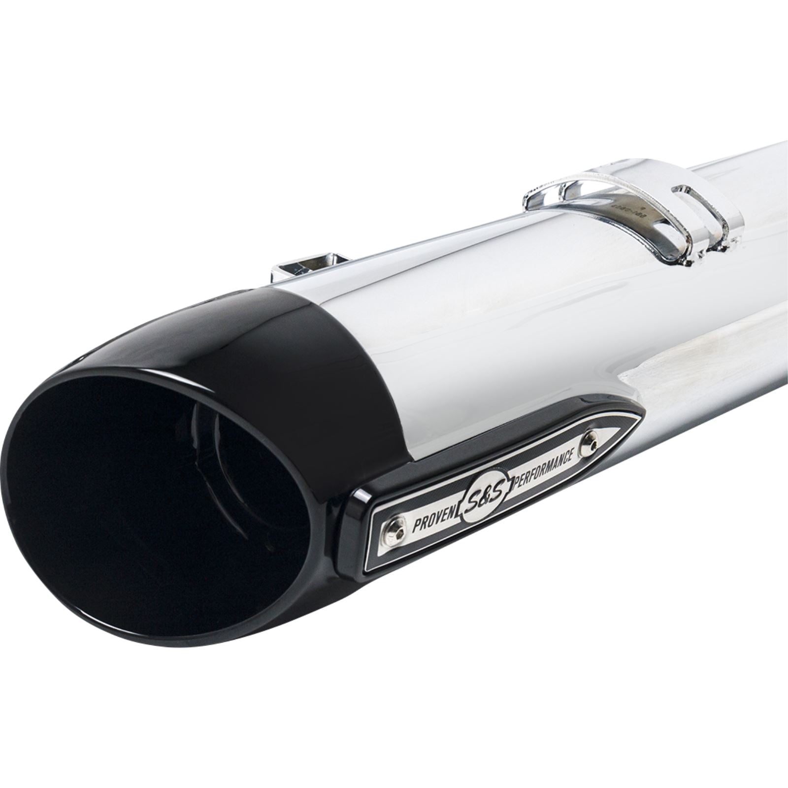 S&S Cycle Broadhead Slip-On Mufflers - with Slash-Cut End Caps - Chrome 550-1076_1138951