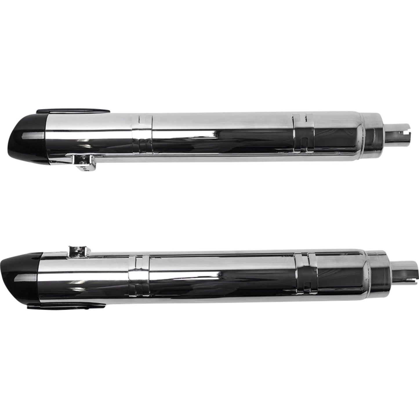 S&S Cycle Broadhead Slip-On Mufflers - with Slash-Cut End Caps - Chrome 550-1076_1138952