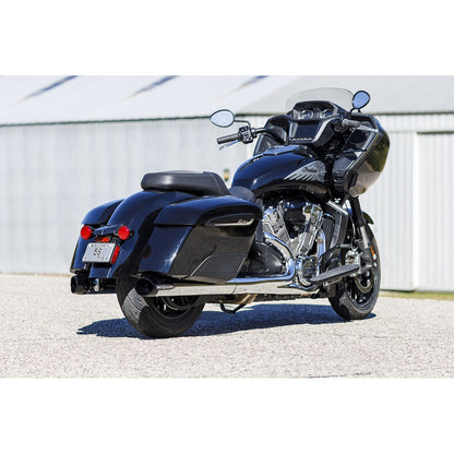 S&S Cycle Broadhead Slip-On Mufflers - with Slash-Cut End Caps - Chrome 550-1076_1138954