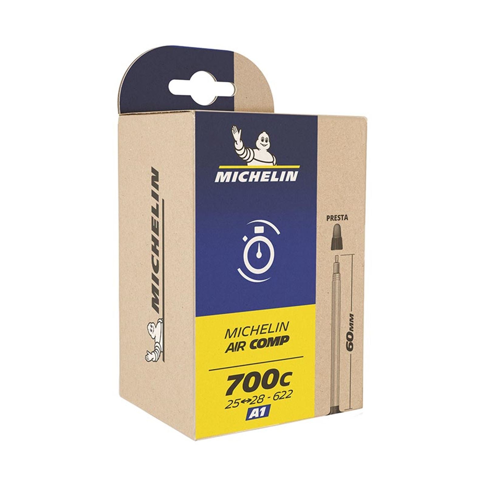 Michelin - Bicycle Aircomp Ultralight Butyl Tube Presta - Length: 80mm - 700C - 26-32C [MPN: 14649]_1105812