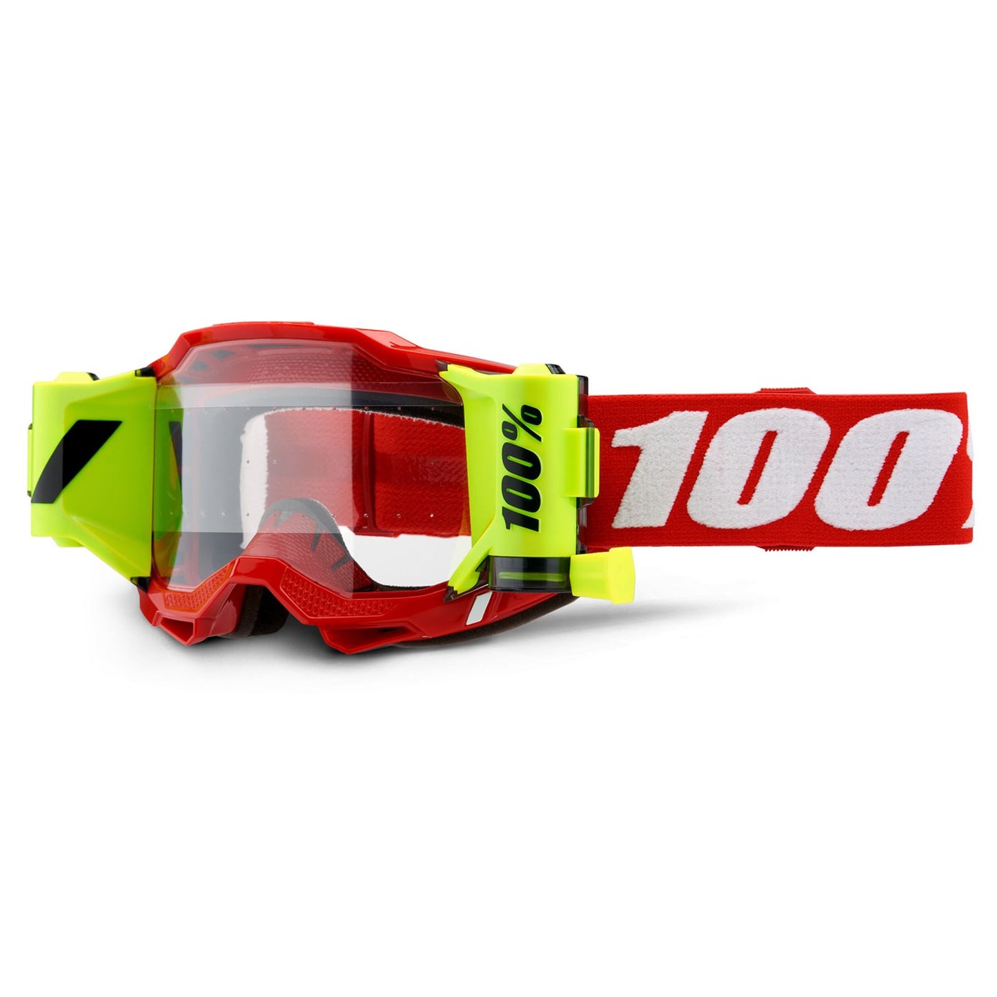 100% Accuri 2 Forecast Goggles - Neon Red - Clear 50017-00004_1106002