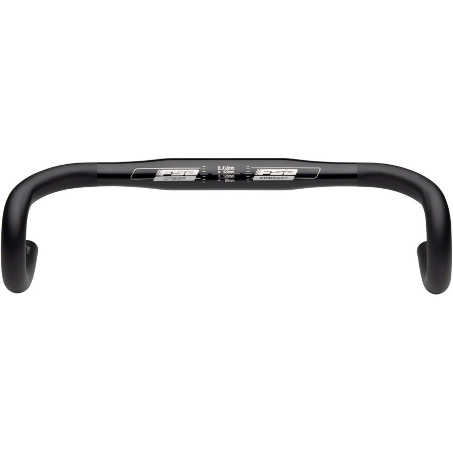 Full Speed Ahead Omega Compact Road Handlebar - Black [MPN: 185-1388N]_1318289