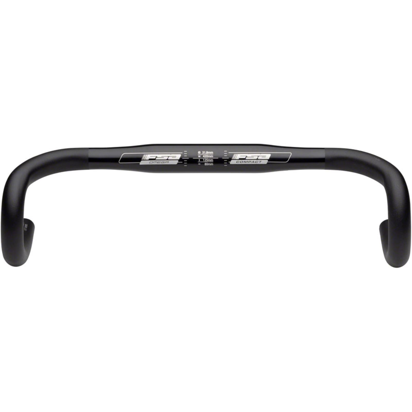 Full Speed Ahead Omega Compact Road Handlebar - Black [MPN: 185-1388N]_1318289